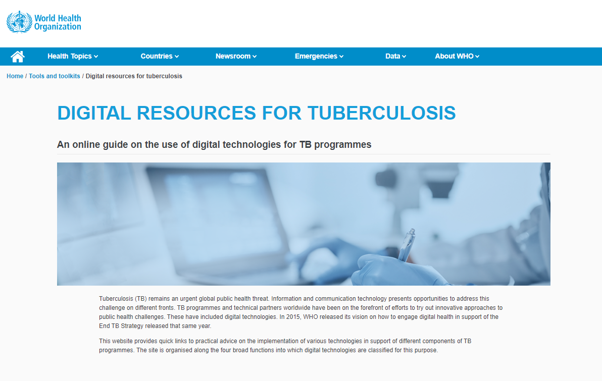 L'OMS lancia una nuova piattaforma con risorse digitali per porre fine alla tubercolosi